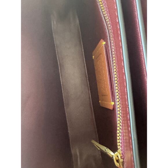 Coach Rogue Top Handle Bag in Brick Red With Card case and charm - Picture 13 of 15